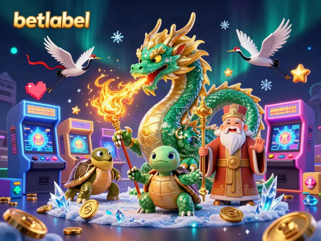Spin to win at betlabel with this vibrant 3D casino scene filled with magical elements.
